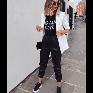 ✌🏽2 for $30/ Faux leather joggers